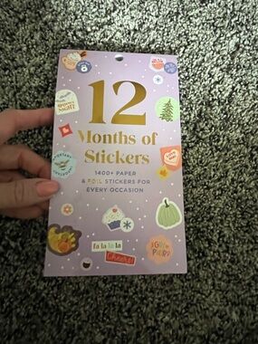 12 months of stickers